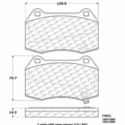 D0960 Semi-Met Disc Brake Pads: Front - Infiniti, Nissan