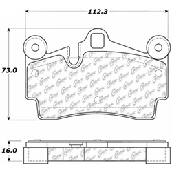 D0978 Semi-Met Disc Brake Pads: Rear - Audi SUV, Porsche SUV, Volkswagen SUV