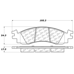 D1158 Semi-Met Disc Brake Pads: Front - Ford SUV, Mercury SUV