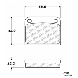 D0127 No/Low-Met Disc Brake Pads: Rear - Alfa Romeo