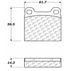 Click here to view larger image D0541 No/Low-Met Disc Brake Pads: Rear - Volvo