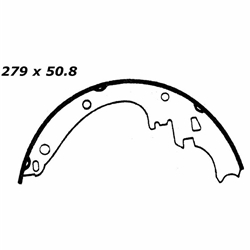 Click here to view larger image RBS 462R Relined Severe Duty Brake Shoes: 11