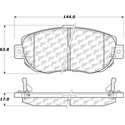 Click here to view larger image D0619 Severe Duty Disc Brake Pads: Front - Lexus, Toyota