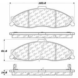 Click here to view larger image D0749 Severe Duty Disc Brake Pads: Front - Chevrolet, Pontiac