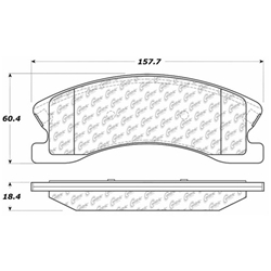Click here to view larger image D0946 Severe Duty Disc Brake Pads: Front - BMW
