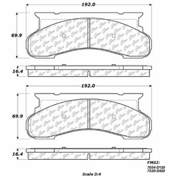 Click here to view larger image D0450S Heavy Duty Brake Pad - Ford
