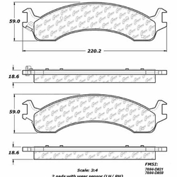 Click here to view larger image D0859 Heavy Duty Brake Pad - Dodge