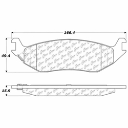 Click here to view larger image D0898S Heavy Duty Brake Pad - Dodge