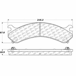 D0909S Heavy Duty Brake Pad - Chevy, GMC