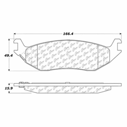 D0967S Heavy Duty Brake Pad - Chrysler, Dodge