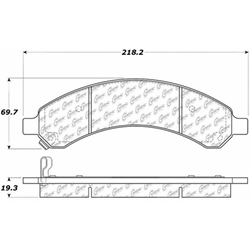 D0989S Heavy Duty Brake Pad - Chevy, GMC
