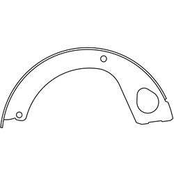 BS 1062 Parking Brake Shoes: Hino FA FB with Automatic Transmission, FE FF