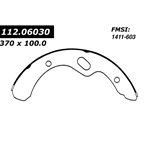 BS 603R Severe Duty Brake Shoes: Front - Chevrolet GMC Isuzu UD CLE87 rear axle - 14.6 in. x 3.9 in.