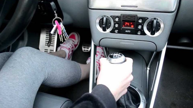 Driving stick shift