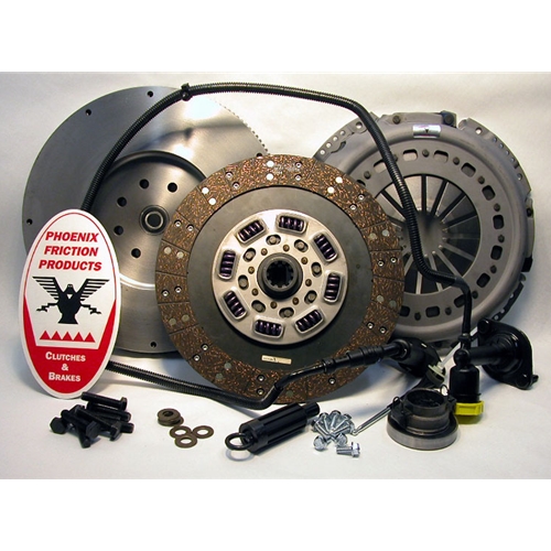 Stage 2 Heavy Duty Organic Solid Flywheel Conversion Clutch Kit - Dodge, Ram 5.9L 6.7L Turbo Diesel G56 6 Speed 2005 - 2014