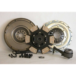 02-040CK.3C Solid Flywheel Stage 3 Ceramic Clutch Conversion Kit: Volkswagen Golf Jetta 2.8L 2002 - 2005 - 9-1/2 in.