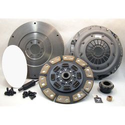 04-154iF.3C Stage 3 Ceramic Clutch Kit including Solid Flywheel: GM 6.5L Diesel Pickups, SUVs, and Vans - 12 in.