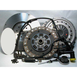 05-124CK.3C Stage 3 Ceramic Solid Flywheel Conversion Clutch Kit: Dodge Ram 2500, 3500, 4500, and 5500 G56 6 Speed Transmission - 13 in.