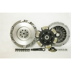 05-222CK.2K Stage 2 Kevlar Solid Flywheel Conversion Clutch Kit: Hyundai Tiburon 2.7L - 8-7/8 in.