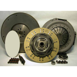 07-131CK.2K Stage 2 Kevlar Clutch and Solid Flywheel Kit: Ford 7.3L Diesel VIN M F250 F350 F450 Pickup 1987 - 1994 - 12-1/4 in.