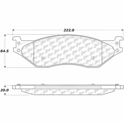 D777 Heavy Duty High Heat Extended Life Disc Brake Pad Set - Ford Super Duty Pickup, Truck, Van