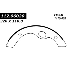 BS 602 Severe Duty Brake Shoes: Mitsubishi Fuso FH, UD 1800 2000 2300 CME87 rear axle 12.6 in. x 4.30 in.