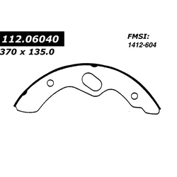 BS 604 Severe Duty Brake Shoes: Rear - GM Isuzu UD CLE87 rear axle with Air Actuated Emergency Brake - 14.6 in. x 5.3 in.