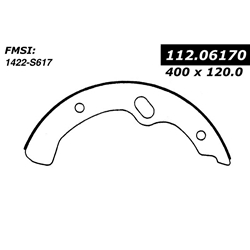 BS 617R Severe Duty Brake Shoes: Hino FE FF Fuso FK UD 2600 2800 3000 CPB-12 15-3/4 in. x 4.53"