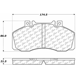 D1062 Severe Duty Disc Brake Pad Set - Hino 145 165 185 Truck