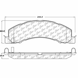 D1335 Severe Duty Disc Brake Pads: Front and Rear - Dodge Pickup, Sterling