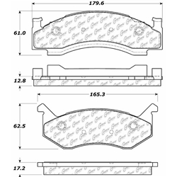 D269 Heavy Duty High Heat Extended Life Disc Brake Pad Set - Chrysler, Dodge, Plymouth