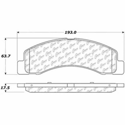 D756 Heavy Duty High Heat Extended Life Disc Brake Pad Set - Ford F250 F350