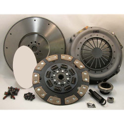 07-131ACK.3C Stage 3 Ceramic Solid Flywheel Conversion Clutch Kit: Ford 7.3L IDI Turbo Diesel F250 F350 F450 Pickup - 12-1/4 in.