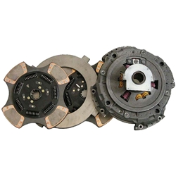 108925-82 New Spicer Style EZ-Pedal 15-1/2 in. (380mm) Pull-Type 2 in. Spline 7 Spring 4 Ceramic Super Button Clutch Set