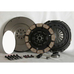 07-154CK.5C Stage 5 Extra Heavy Duty Ceramic Solid Flywheel Conversion Clutch Kit: Ford 7.3L Powerstroke Diesel F250 F350 F450 Pickup - 13 in.