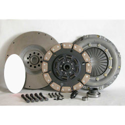 07-501CK.4C Stage 3 Heavy Duty Ceramic Solid Flywheel Conversion Clutch Kit: Ford 7.3L Powerstroke Diesel F250 F350 F450 Pickup - 13 in.