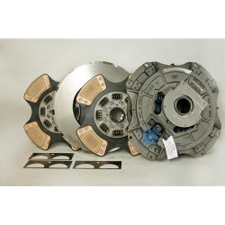 108050-59B New EZ Pedal 14 in. (350mm) Pull-Type 2 Plate 2 in. Spline 4 Ceramic Super Button Super Duty Clutch Set