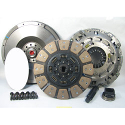 07-503iFA.3C Stage 3 Ceramic Clutch Kit includes Solid Flywheel: Ford 6.4L Powerstroke Diesel F250 F350 F450 F550 Super Duty - 13 in.