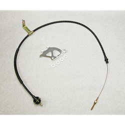 CRC302AQ Adjustable Clutch Release Cable with Billet Aluminum Quadrant: for 1996-2004 Ford Mustang 4.6L V8