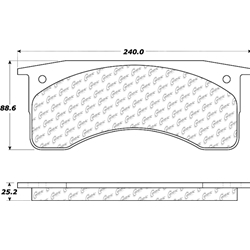 XLD0769SK Extended Life Disc Pad Set: Front and Rear - Chevrolet, Ford, Freightliner, GMC, International, Workhorse