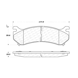 XLD785S Extended Life Disc Pad Set: Rear - Chevrolet Pickup, GMC Pickup, Hummer SUV