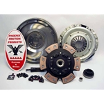 02-028CK.3C Solid Flywheel Stage 3 Ceramic Clutch Conversion Kit: Audi A4, VW Passat 1.8L Turbo - 9 in.