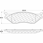 D777 Heavy Duty High Heat Extended Life Disc Brake Pad Set - Ford Super Duty Pickup, Truck, Van