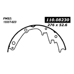 BS 823 Parking Brake: Chevrolet, Isuzu, GMC, Workhorse - 10.86 in. x 1.97 in.