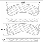 XLD0786ASK Extended Life Disc Pad Set: Front and Rear - Freightliner, International, Workhorse