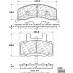 D370 Heavy Duty High Heat Extended Life Disc Brake Pad Set - Chevy, GMC