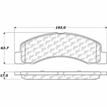 D756 Heavy Duty High Heat Extended Life Disc Brake Pad Set - Ford F250 F350