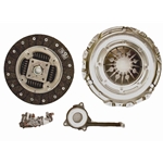 02-212 Solid Flywheel Replacement Clutch Kit: Audi TT Quattro, VW Beetle Golf Jetta 1.8L Turbo 2.8L V6 - 9-1/2 in.