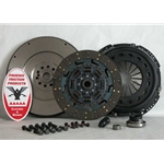 07-154CK.3 Stage 3 Extra Heavy Duty Organic Solid Flywheel Conversion Kit Clutch Kit: Ford 7.3L Powerstroke Diesel F250 F350 F450 Pickup - 13 in.